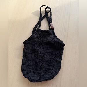 Sand cloud Black Knit Tote Bag